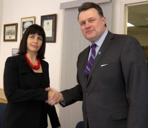 with Mayoral candidate for Halifax, Mike Savage